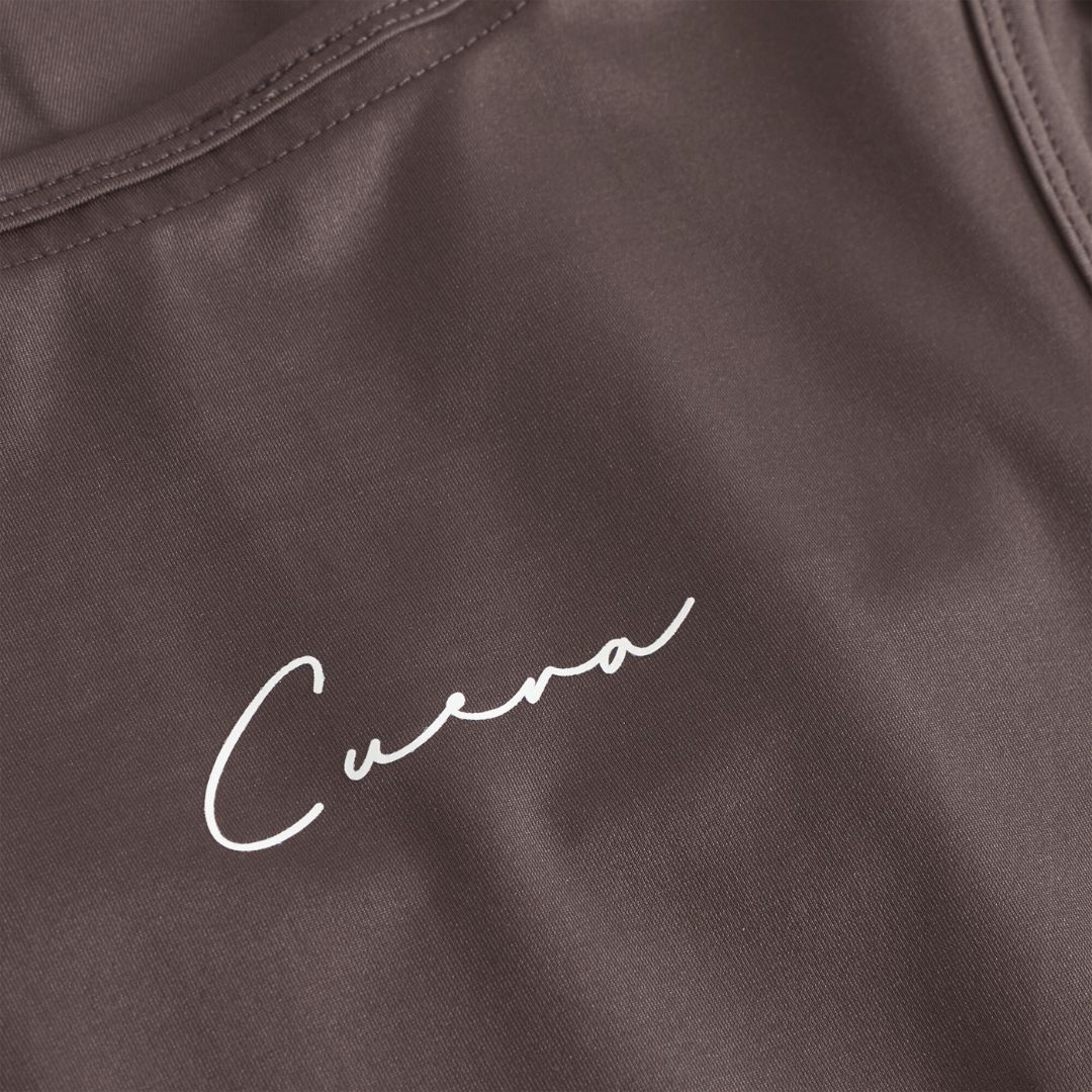 Oncourt Slim Tank Top - Dark Brown