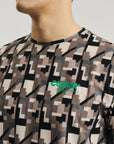 Oncourt Breathe Camou T-Shirt - Camou Green Print