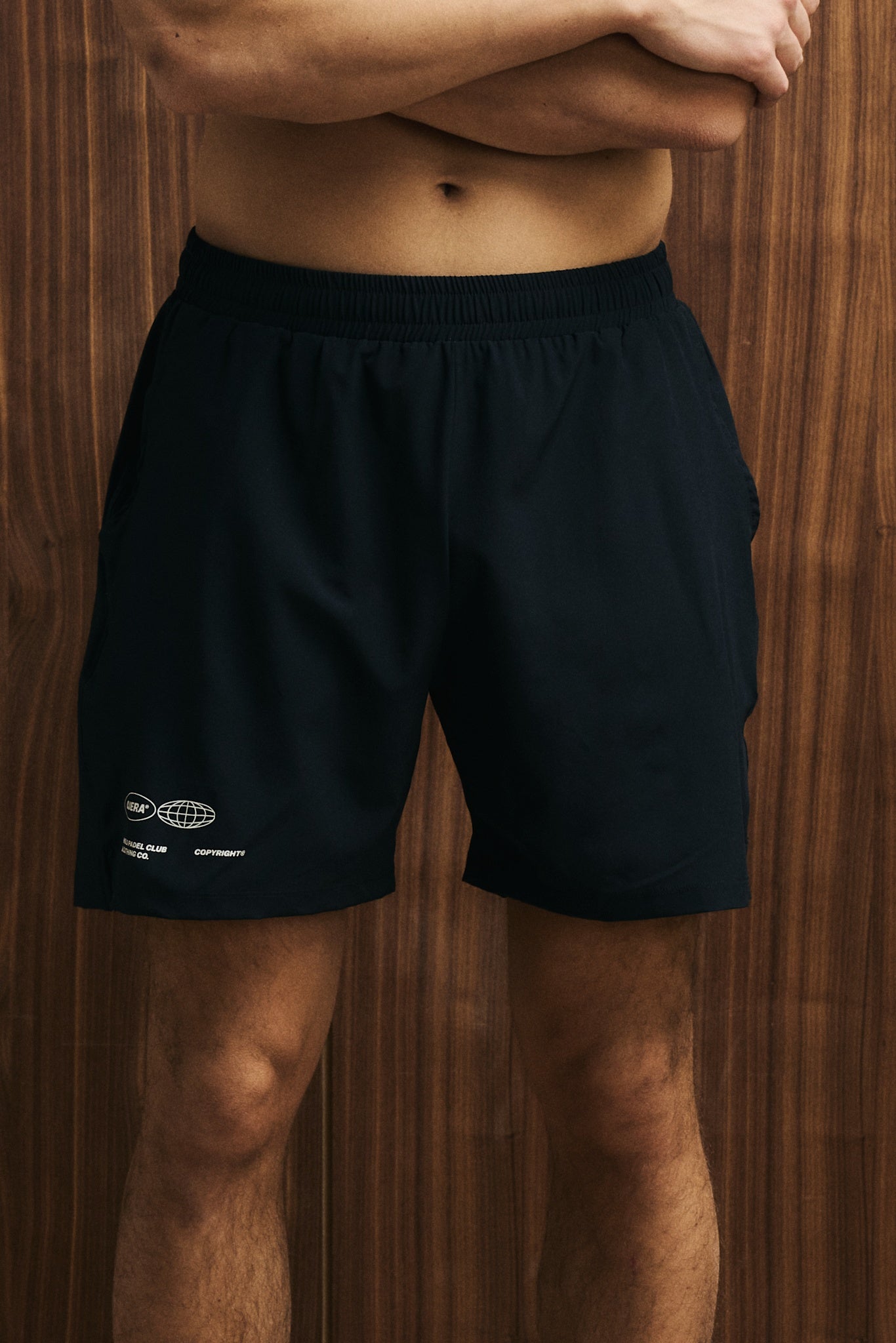 Mens Active Globe Shorts - Navy