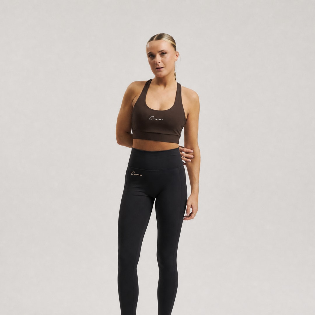 Oncourt Soft Bra Top - Dark Brown