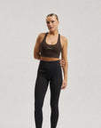 Oncourt Soft Bra Top - Dark Brown