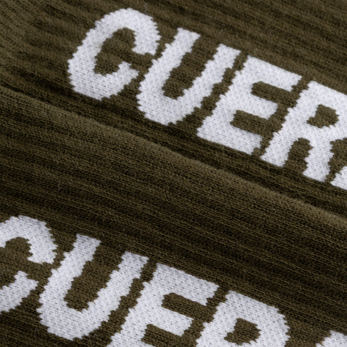 Cuera 2-pack Cuera Padel Socks in Army/White, logo print detail
