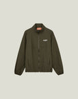 Cuera Active Cuera Track Jacket in Army, flat lay front view