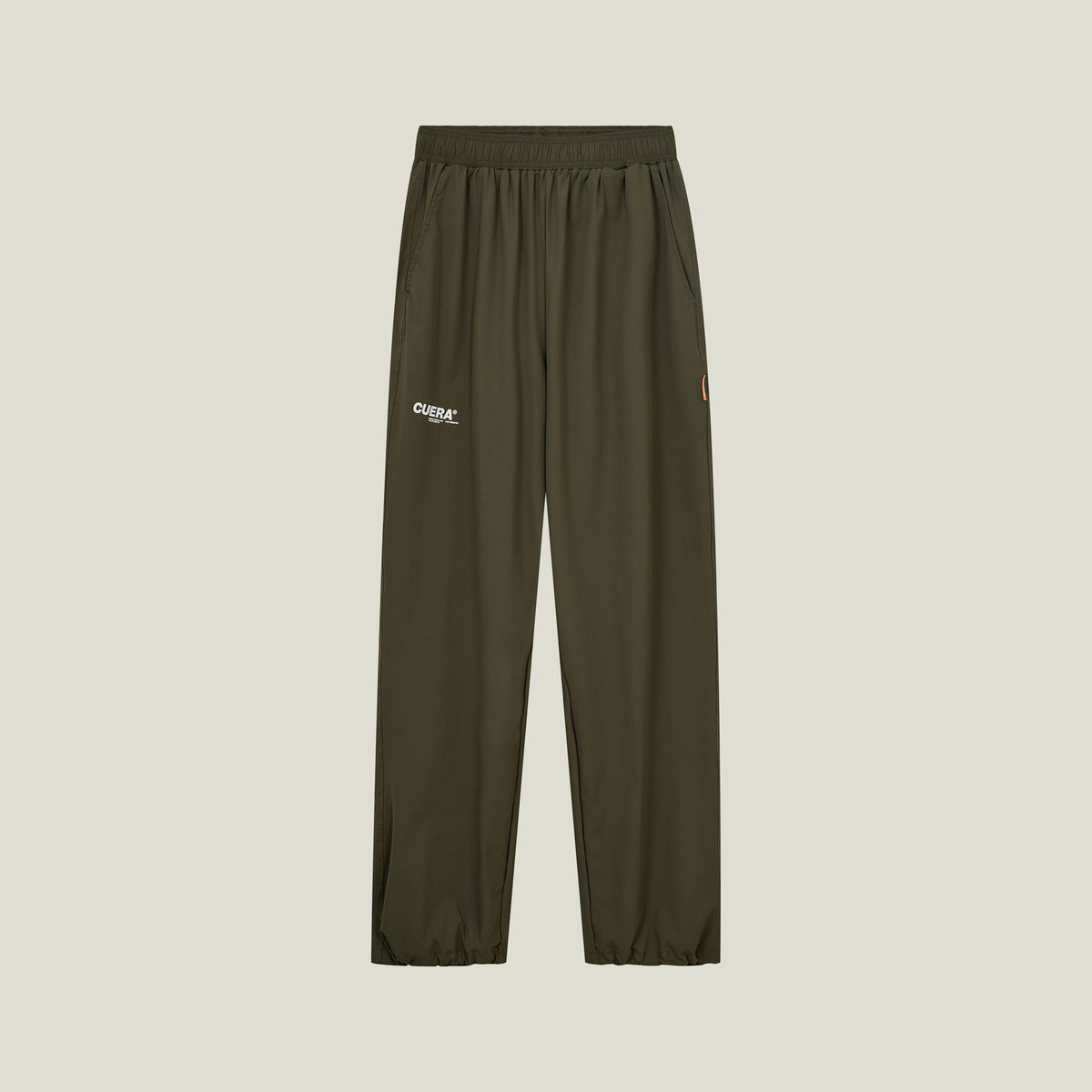 Cuera Active Cuera Track Pants in Army, flat lay front view