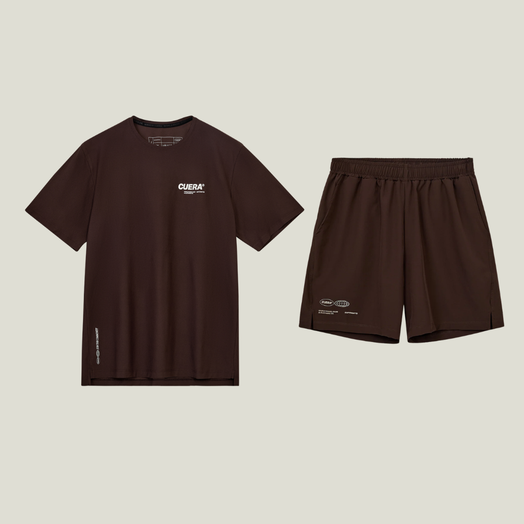 Cuera Breathe Active Unifrom in D. Brown, flat lay front view