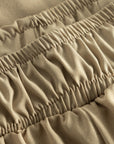 Cuera Womens Active Globe Shorts in Sand, waistband detail