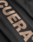 Cuera Active Logo Tights Long in Black, logo print detail