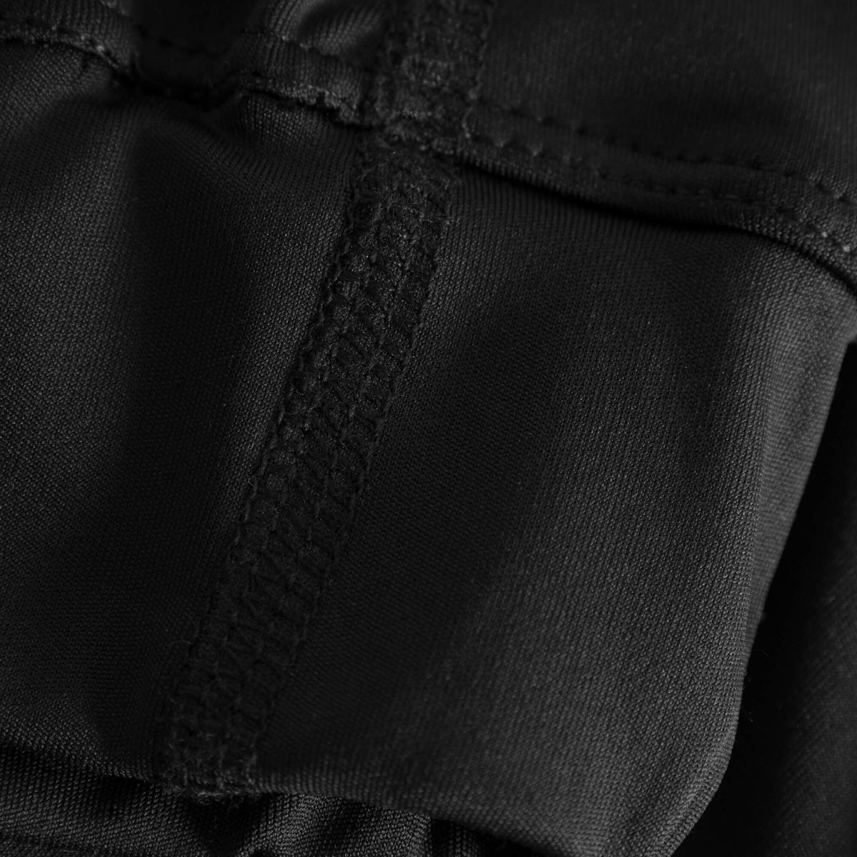 Seam and stitching detail of Cuera Active Made Bra in Black