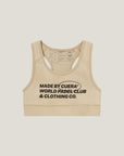 Cuera Active Made Bra in Grey, flat lay front view