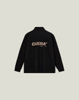 Cuera Active Structure Half Zip in Black, flat lay back view