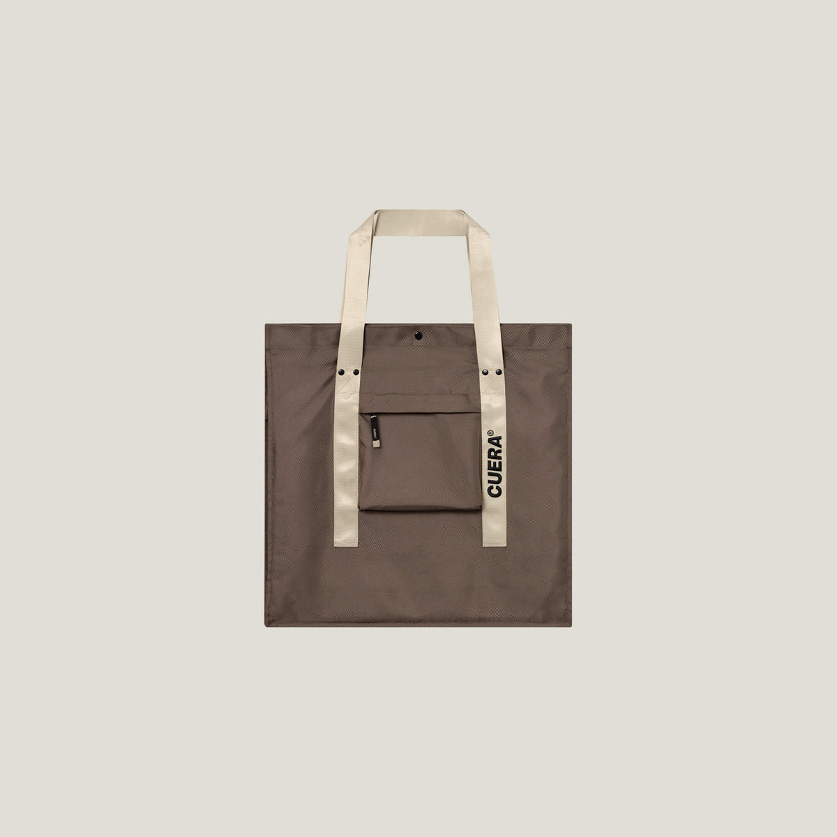 Cuera Active Totebag in Walnut, flat lay back view