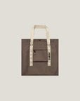 Cuera Active Totebag in Walnut, flat lay back view