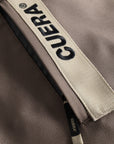 Cuera Active Totebag in Walnut, logo print detail