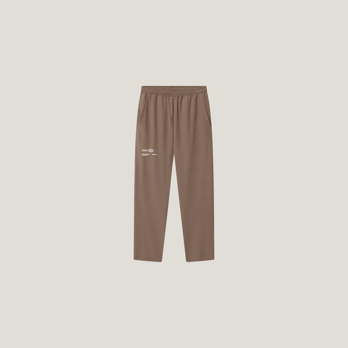 Cuera Active Track Pants in Walnut, flat lay front view