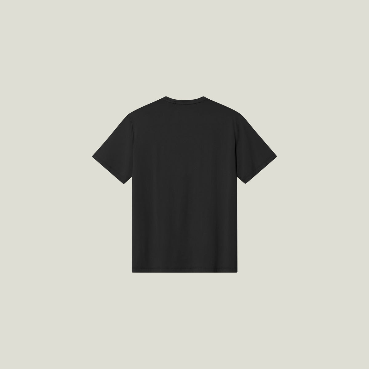 Cuera Active WPC Light Weight T-Shirt in Black, flat lay back view