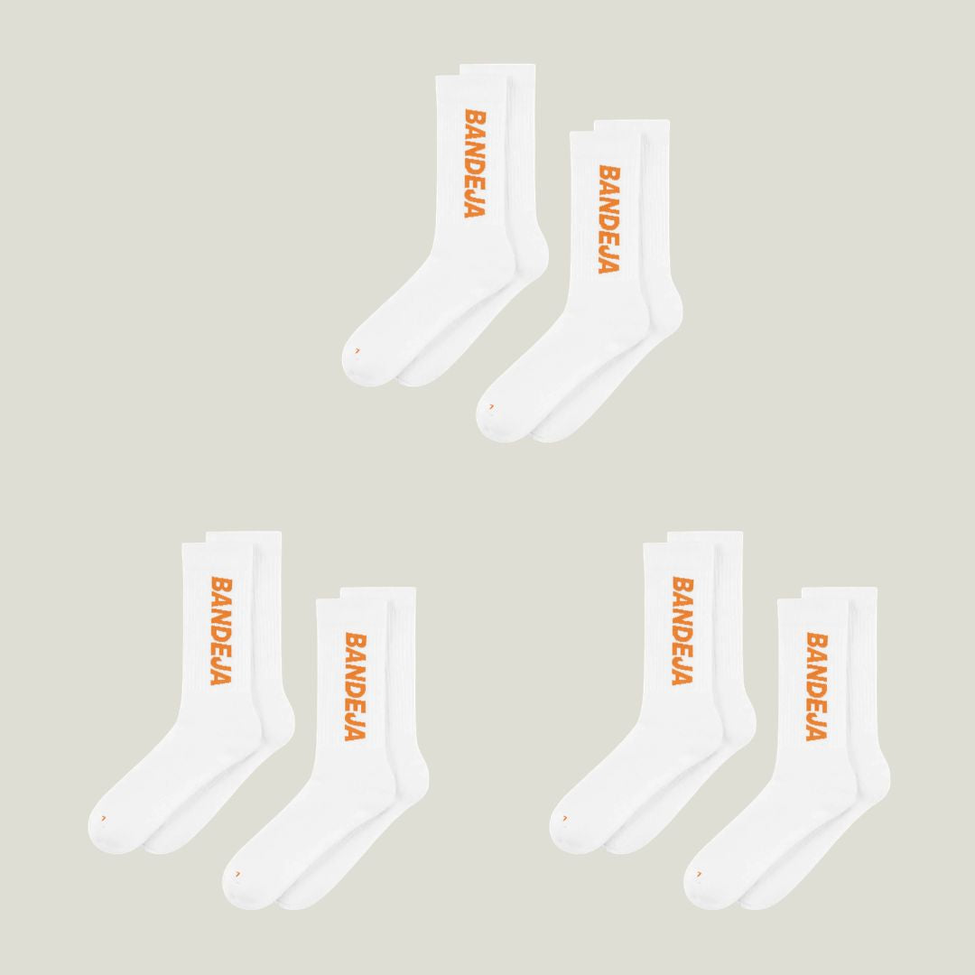 Cuera Bandeja Socks in 6 pack, flat lay front view