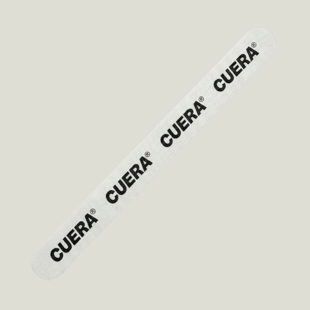 Cuera Cuera Racket Frame Protector in Logo Transparent Protector, flat lay front view