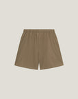 Cuera Mens Active Globe Shorts in Walnut, flat lay back view