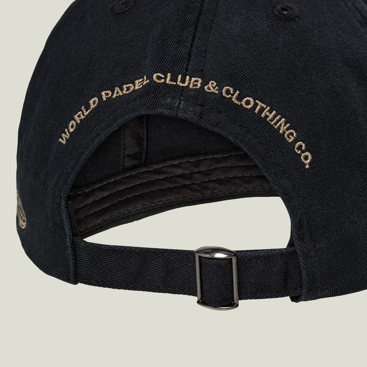 Cuera Offcourt Cuera Cap in Black, flat lay back view