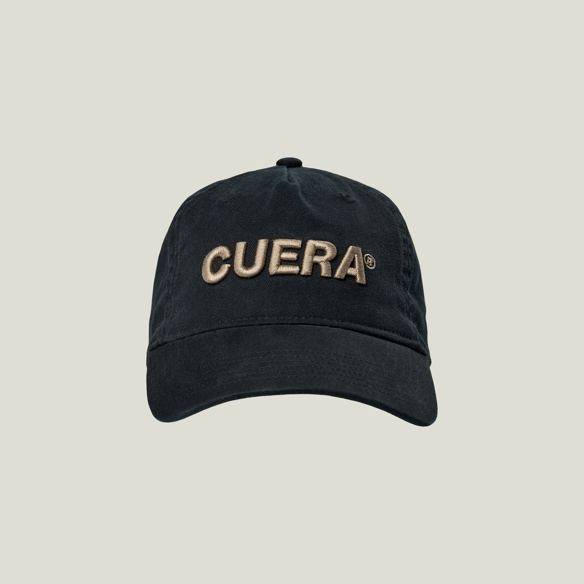 Cuera Offcourt Cuera Cap in Black, flat lay front view