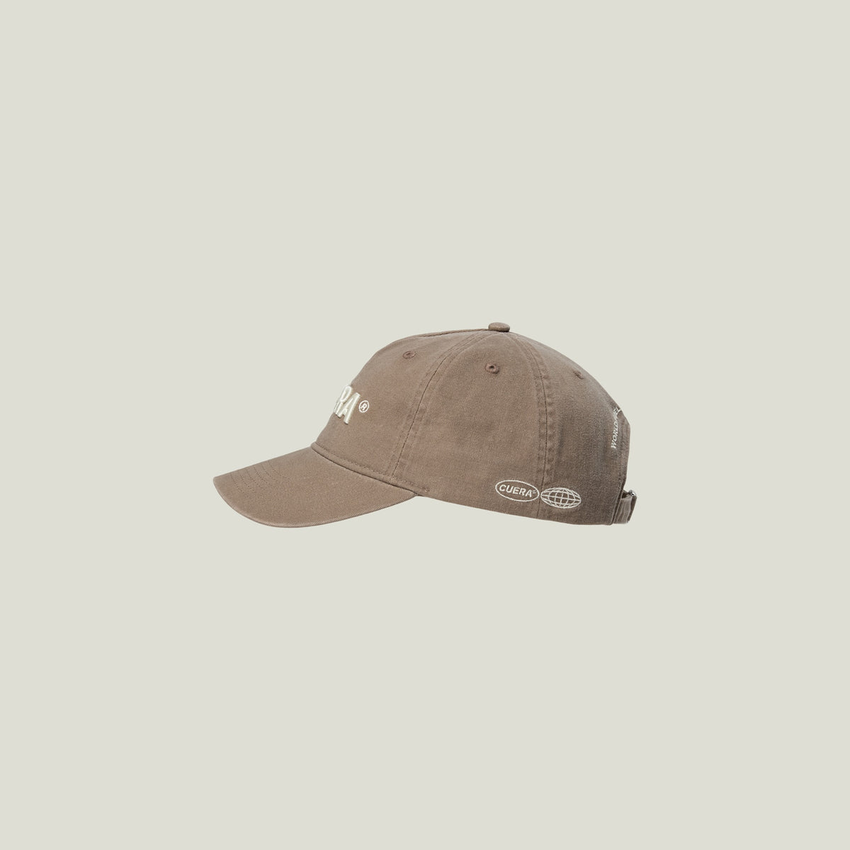 Cuera Offcourt Cuera Cap in Walnut, flat lay front view