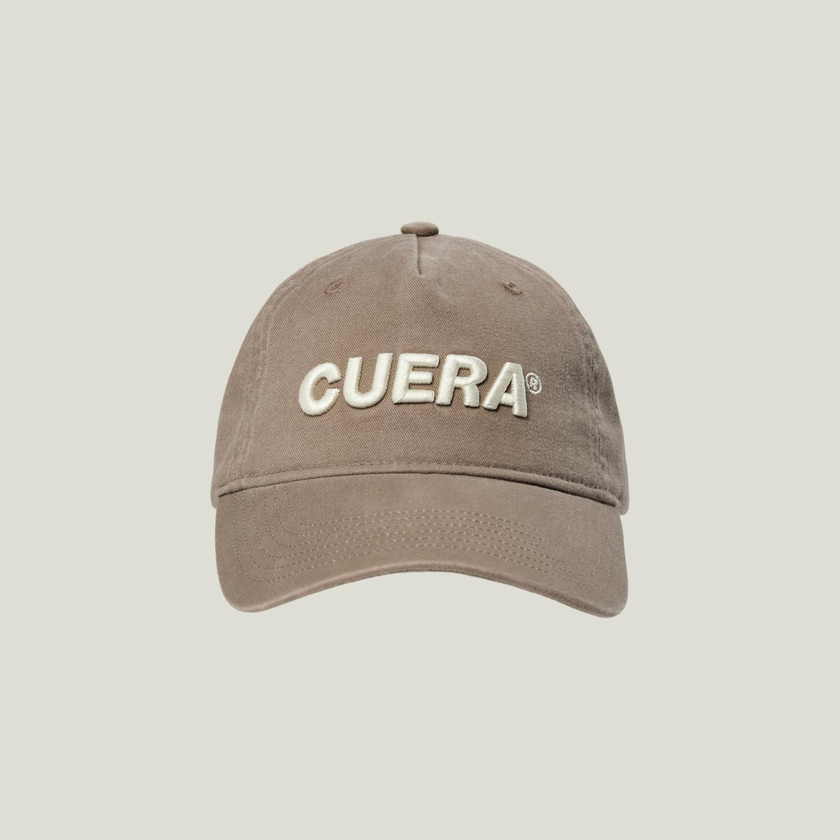 Cuera Offcourt Cuera Cap in Walnut, flat lay front view