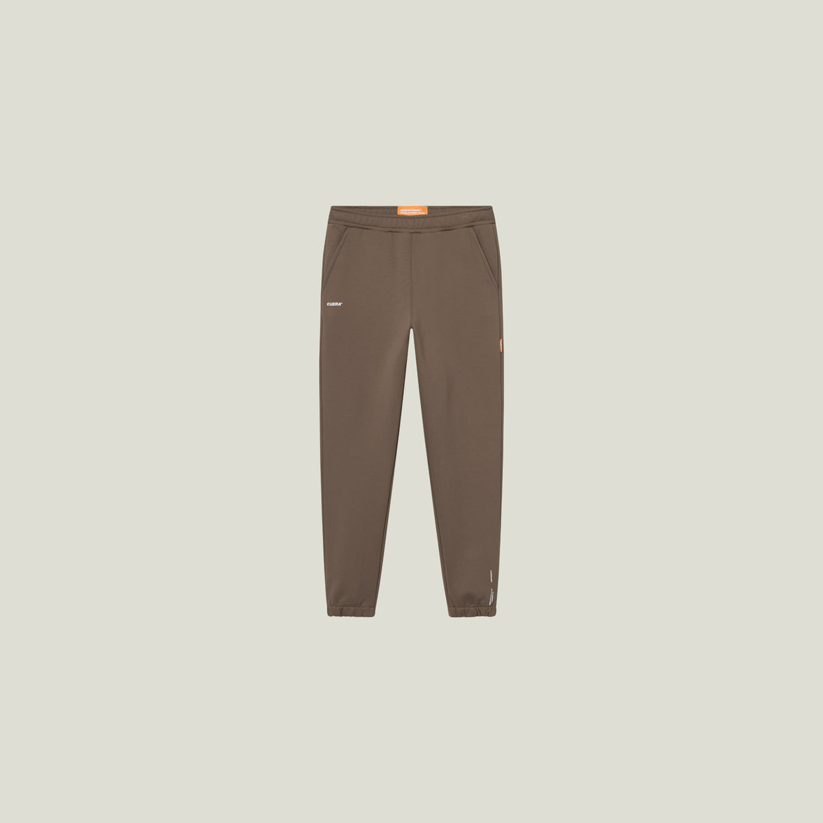 Cuera Offcourt Cuera Sweat Pants in Walnut, flat lay front view