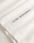 Cuera Offcourt Logo T-Shirt in Off White w. Black, logo print detail