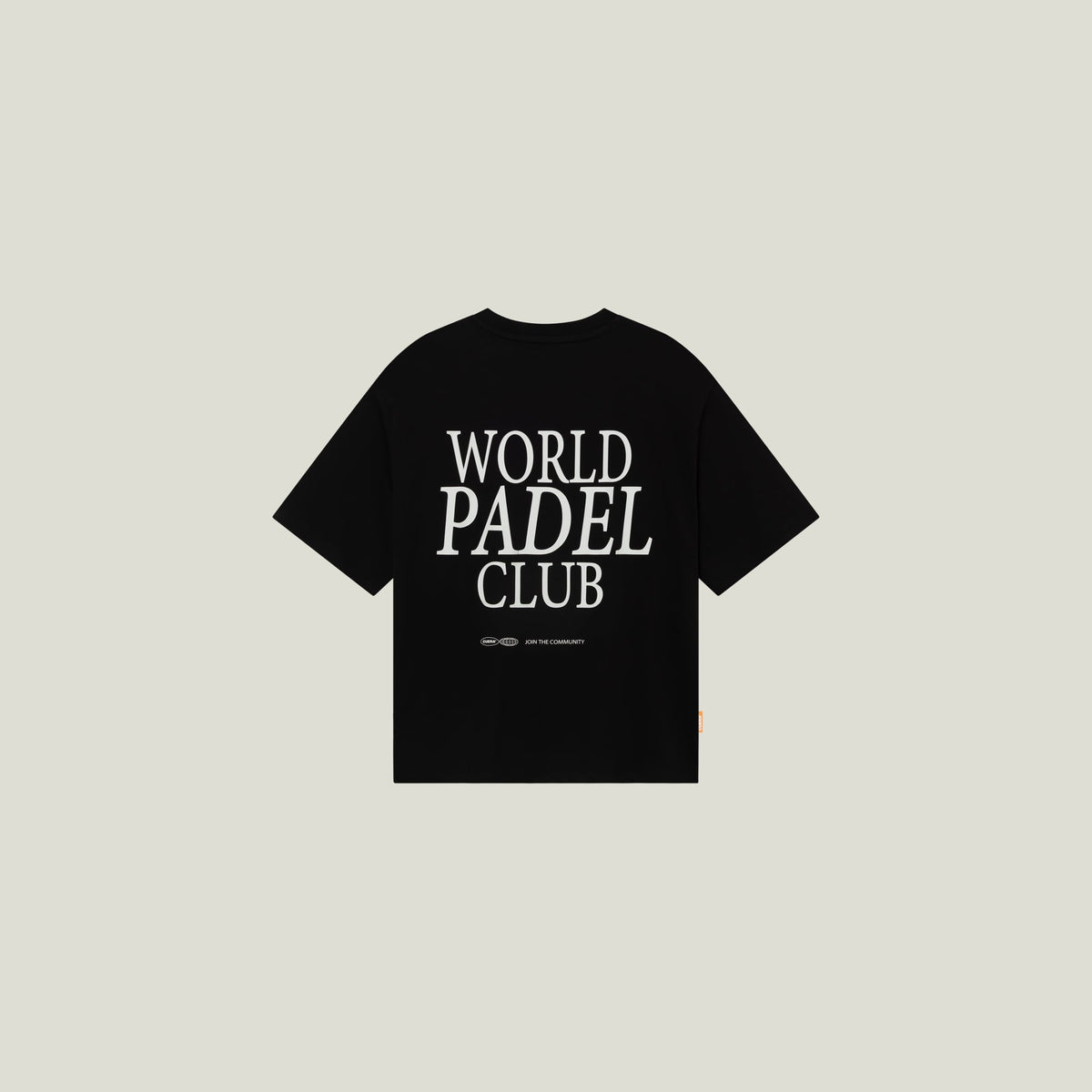 Cuera Offcourt WPC T-Shirt in Black, flat lay back view