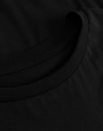 Cuera Offcourt WPC T-Shirt in Black, neck label and care tag detail