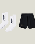 Cuera Oncourt 2in1 Shorts & 2-pack socks, flat lay front view