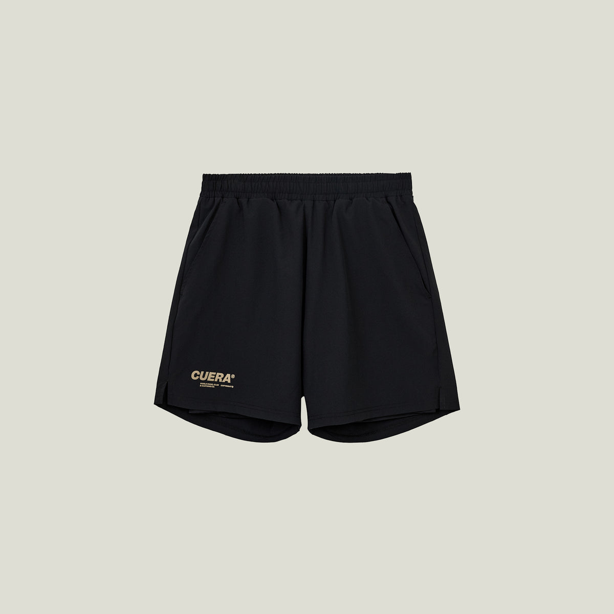 Cuera Oncourt 2in1 Shorts in Black, flat lay front view