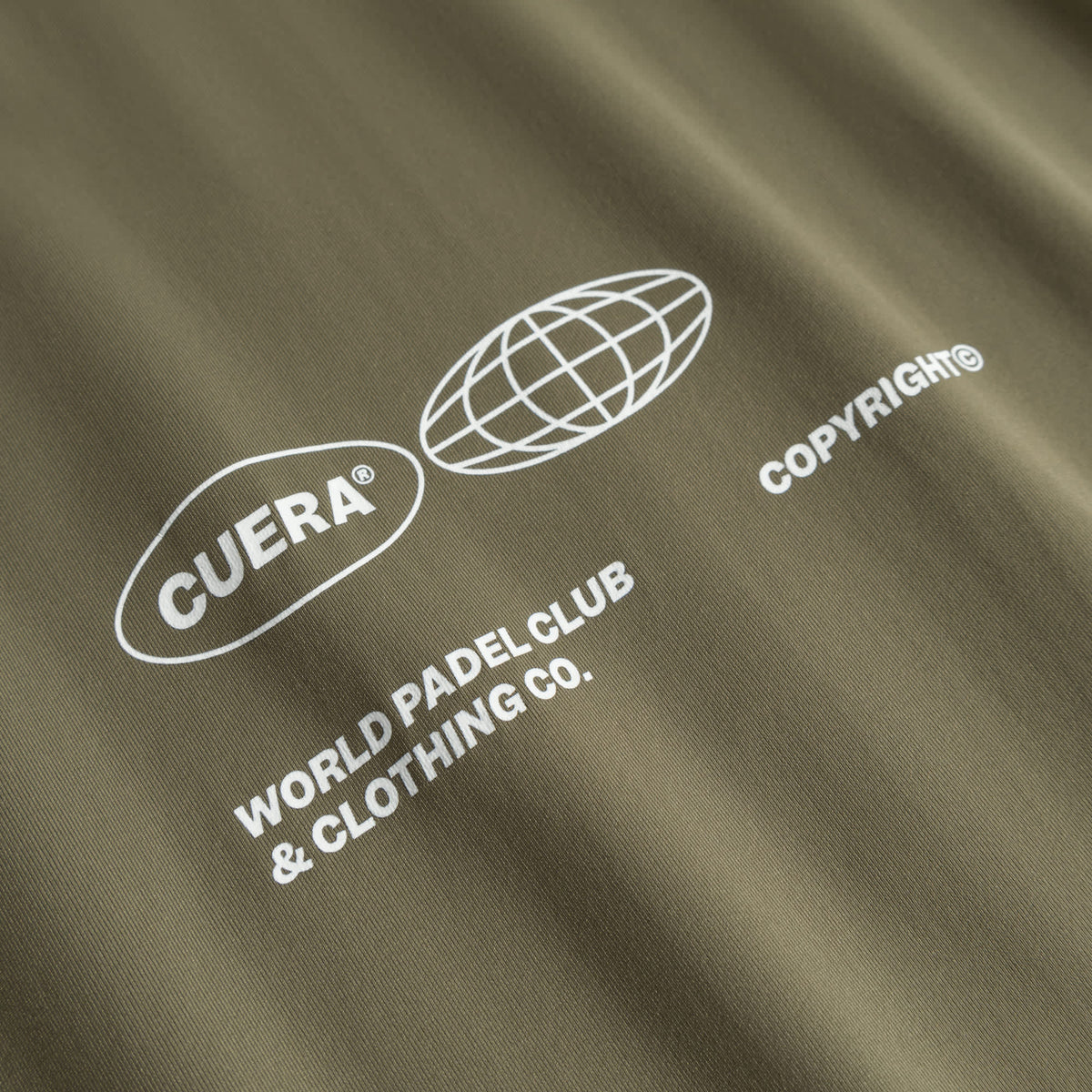 Cuera Oncourt Airy Logo T-Shirt in Army, logo print detail