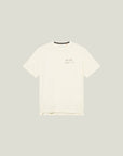Cuera Oncourt Airy Logo T-Shirt in Off White, flat lay front view