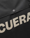 Cuera Oncourt Bagpack small in Black, logo print detail