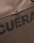 Cuera Oncourt Bagpack small in Walnut, logo print detail