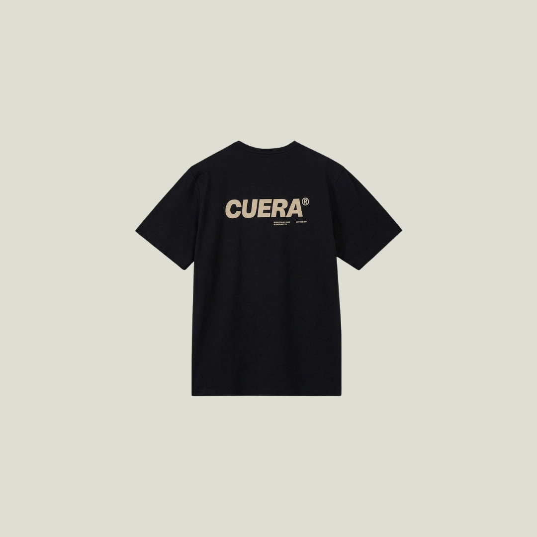 Cuera Oncourt Breathe Cuera T-Shirt in Black, flat lay back view