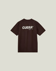 Cuera Oncourt Breathe Cuera T-Shirt in Dark Brown, flat lay back view