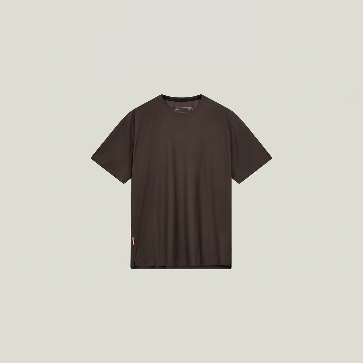 Cuera Oncourt Breathe T-Shirt in Dark Brown, flat lay front view