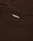 Cuera Oncourt Breathe T-Shirt in Dark Brown, logo print detail