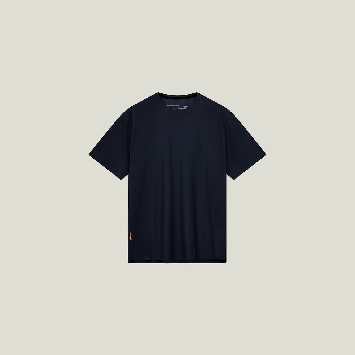 Cuera Oncourt Breathe T-Shirt in Navy, flat lay front view