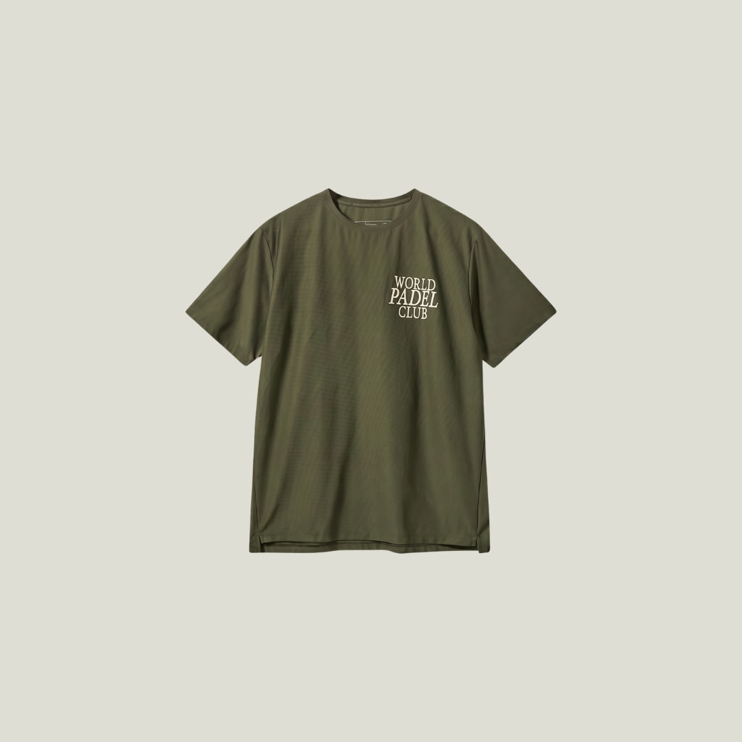 Cuera Oncourt Breathe WPC T-Shirt in Army, flat lay front view