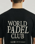 Model wearing Cuera Oncourt Breathe WPC T-Shirt in Black, back studio view