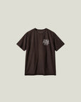 Cuera Oncourt Breathe WPC T-Shirt in Dark Brown, flat lay front view