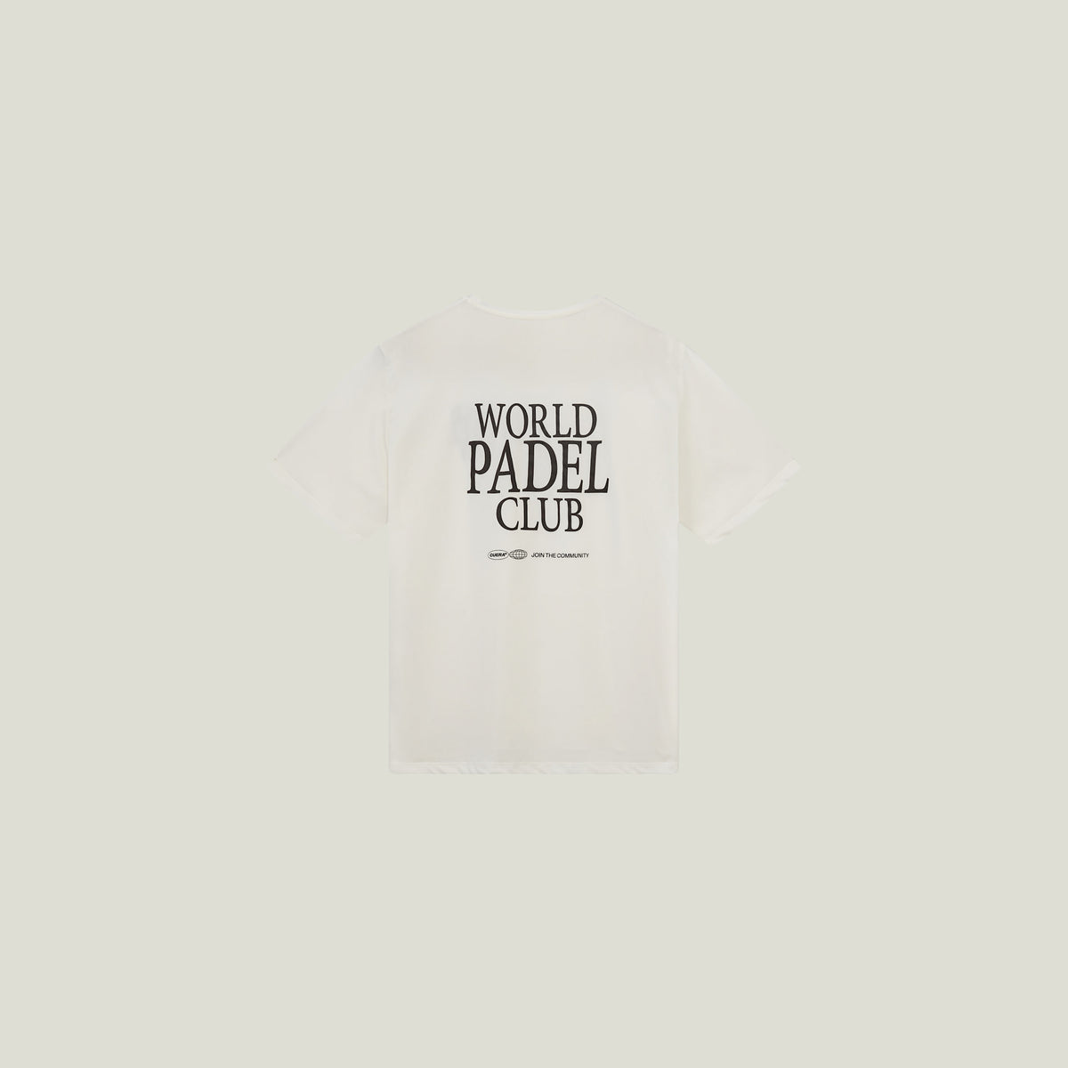 Cuera Oncourt Breathe WPC T-Shirt in Off white, logo print detail