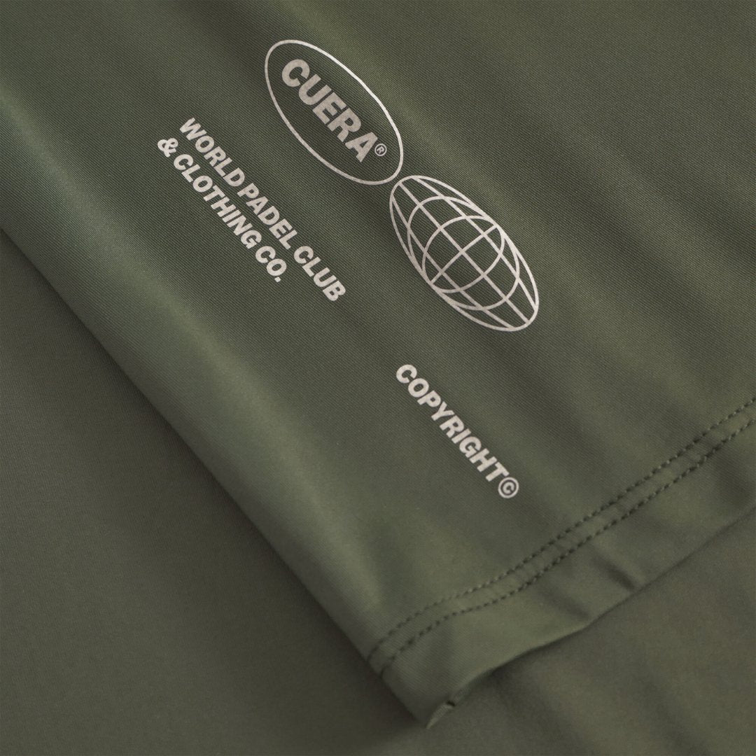 Cuera Oncourt Cuera Airy Tank Top in Army, logo print detail