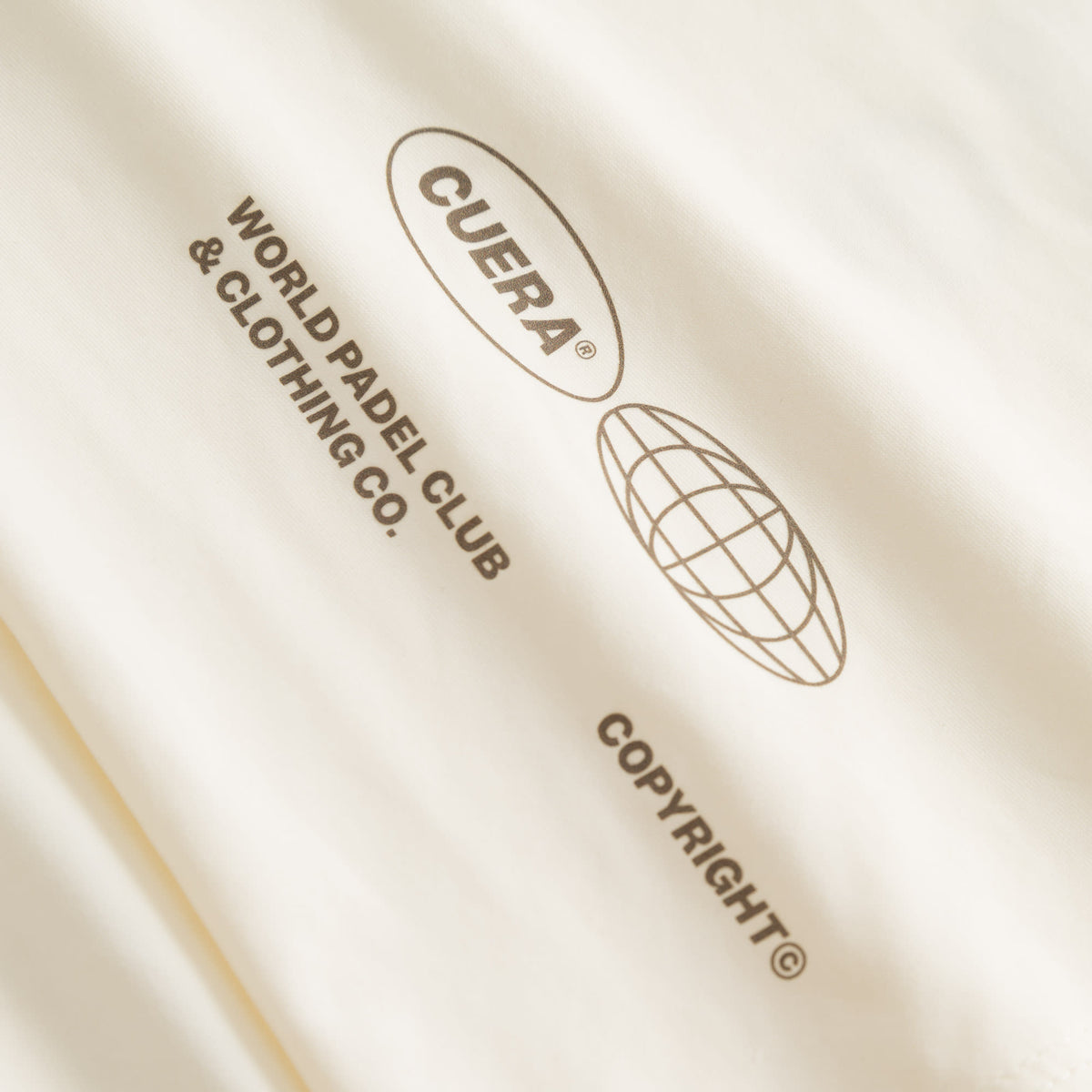 Cuera Oncourt Cuera Airy Tank Top in Off White, logo print detail