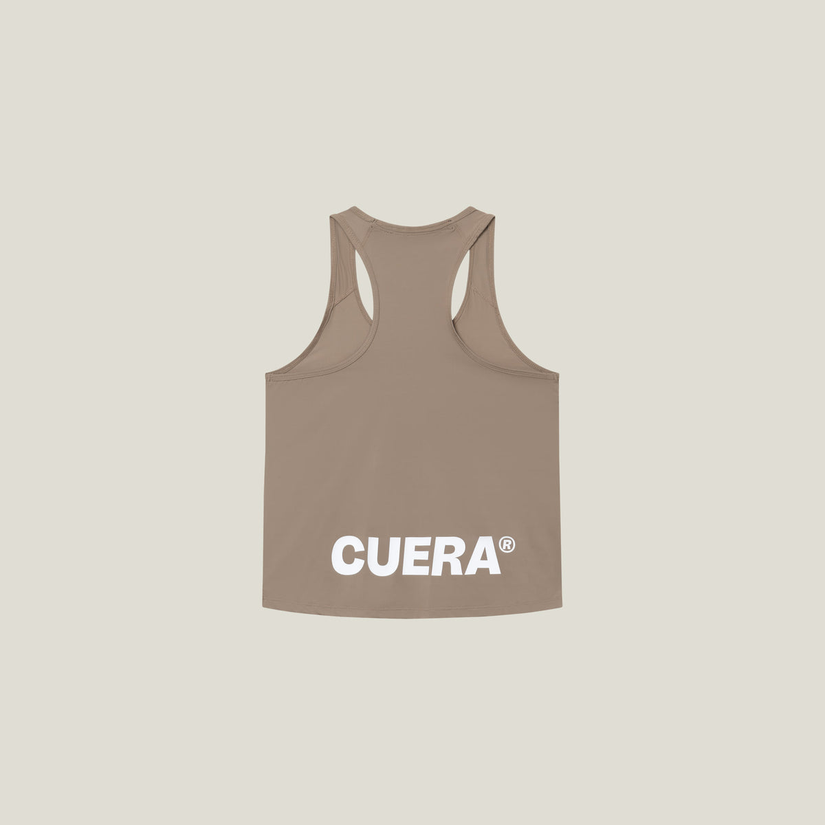 Cuera Oncourt Cuera Airy Tank Top in Walnut, flat lay back view