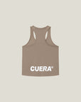 Cuera Oncourt Cuera Airy Tank Top in Walnut, flat lay back view