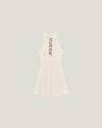 Cuera Oncourt Cuera Dress in Off White, flat lay back view